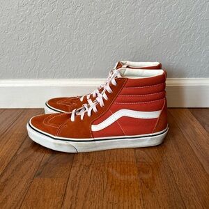 Vans Off The Wall Sneakers High Top Shoes Men’s Size 10 Orange